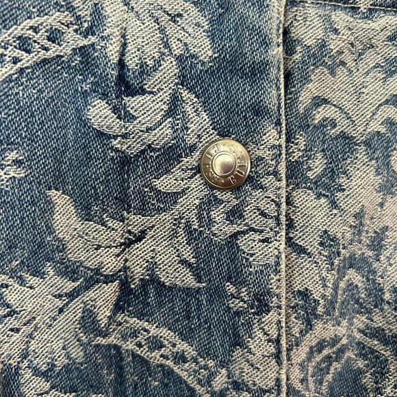 Vintage Guess Denim Button Skirt Mini Skirt - Picture 3 of 6